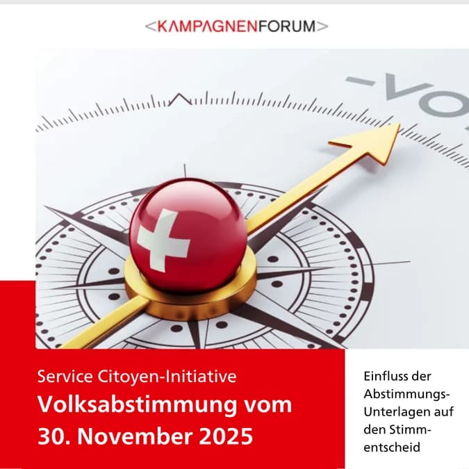 Inhalt im Abstimmungsbüchlein: Grosser Einfluss auf Stimmentscheid